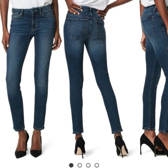 Joe's Jeans Icon Mid Rise Skinny Jeans size 28 Dark Blue Wash - Picture 5 of 9
